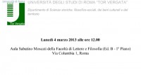 locandina Introduzione Corso Turismo e Sostenibilità 4 marzo