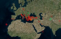 Mappa terremoti Mediterraneo